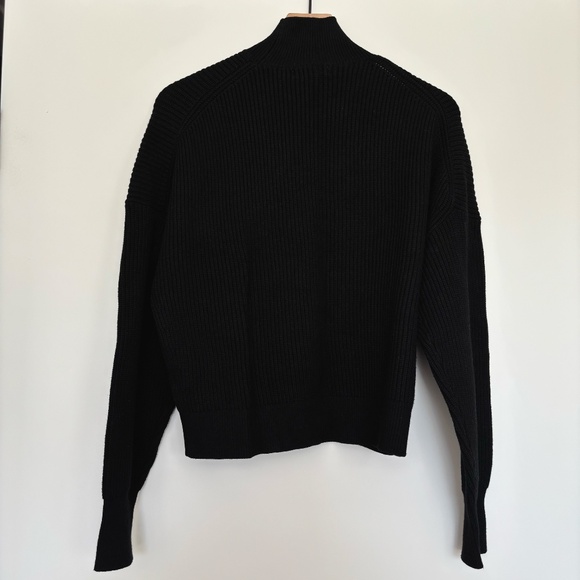 J. Crew Ribbed turtleneck sweater in stretch yarn black - Picture 3 of 5